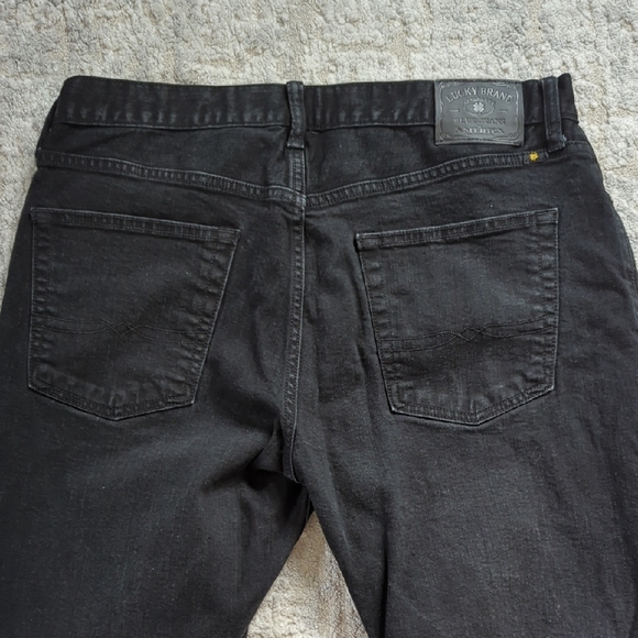 Lucky Brand 221 Original Straight Black Jeans Size 34x30 - Picture 10 of 10
